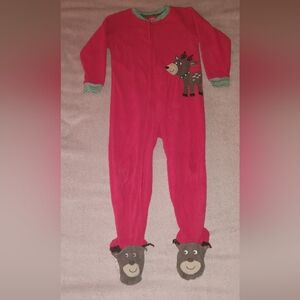 Kids Red Reindeer One Piece